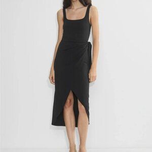 Aritzia Wilfred Saturn Midi Dress M Black